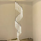 Golden LED Crystal Chandelier for Living Room Staircase