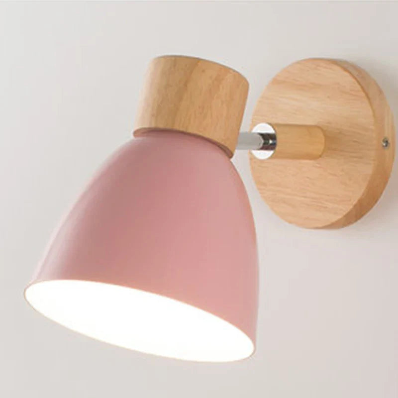Nordic Macaroon Wall Sconce by - Stylish Bedside Lamp with 6 Color Options