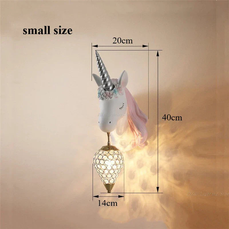 Unicorn Wall Lamp for Children's Room Decor