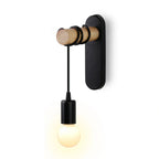 Industrial Iron Wood Wall Lamp E27 Modern Nordic Sconce by for Home Decor Bedroom