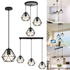 Vintage Cage Pendant Light Chandelier for Home Kitchen Living Room Lighting