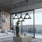 Modern Black Cage LED Pendant Light for Home & Commercial Lighting
