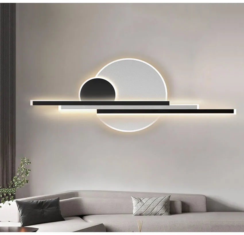 Modern Outdoor Wall Lamp Gold Color IP65 Waterproof LED Sconce Light