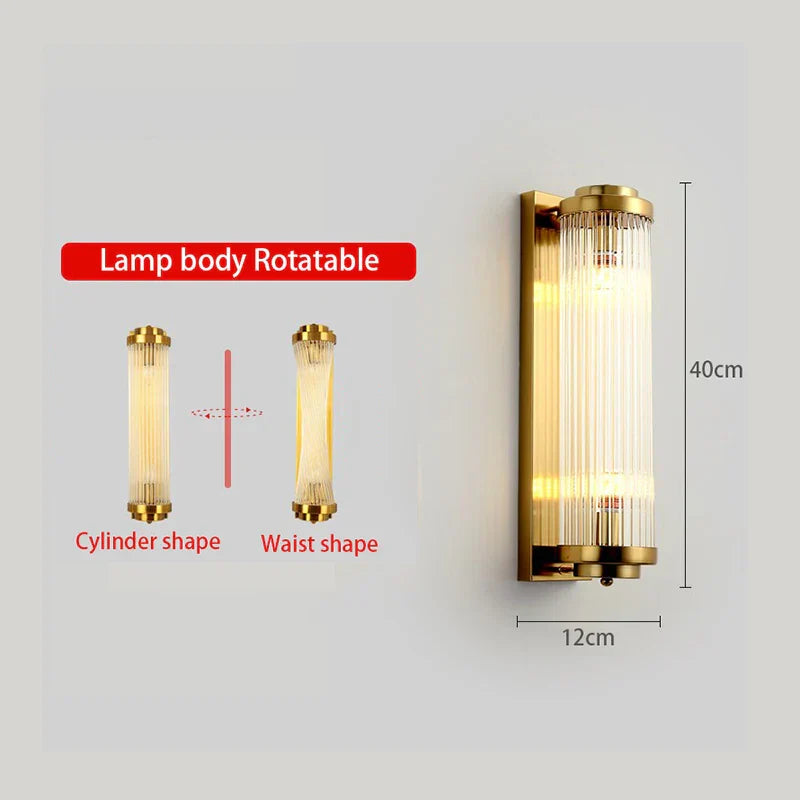 Crystal Wall Lamp: Modern Minimalist Luxury LED Lights for Living Room, Bedroom & Aisle