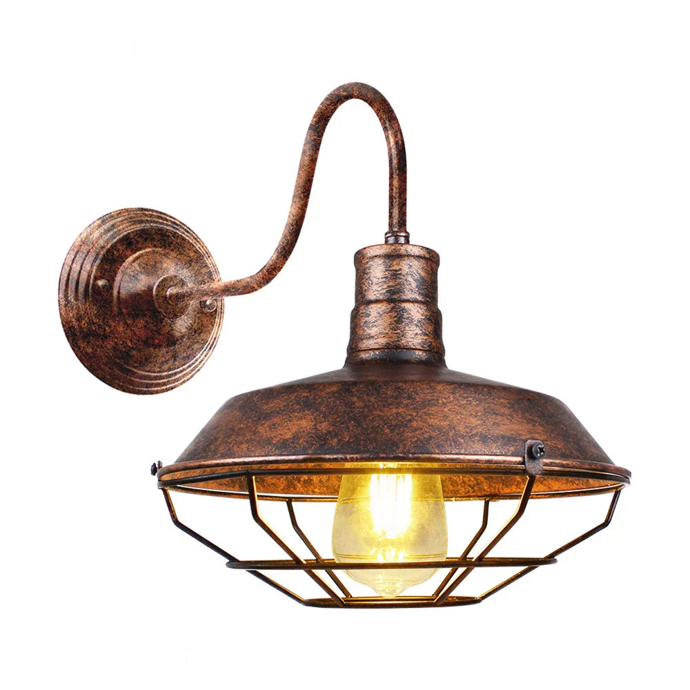 Vintage Loft Indoor LED Wall Sconce Retro Industrial Gooseneck Light Fixtures