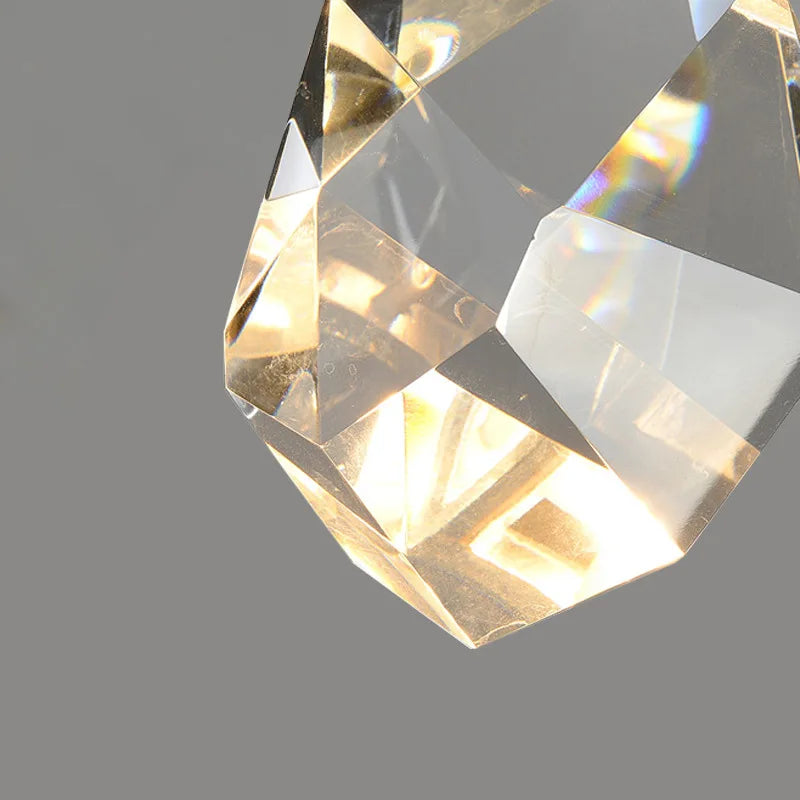 Crystal Golden Wall Sconce for Modern Indoor Lighting Decor