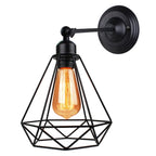 Vintage Industrial LED Cage Wall Light E27 Sconce Modern Indoor Lighting