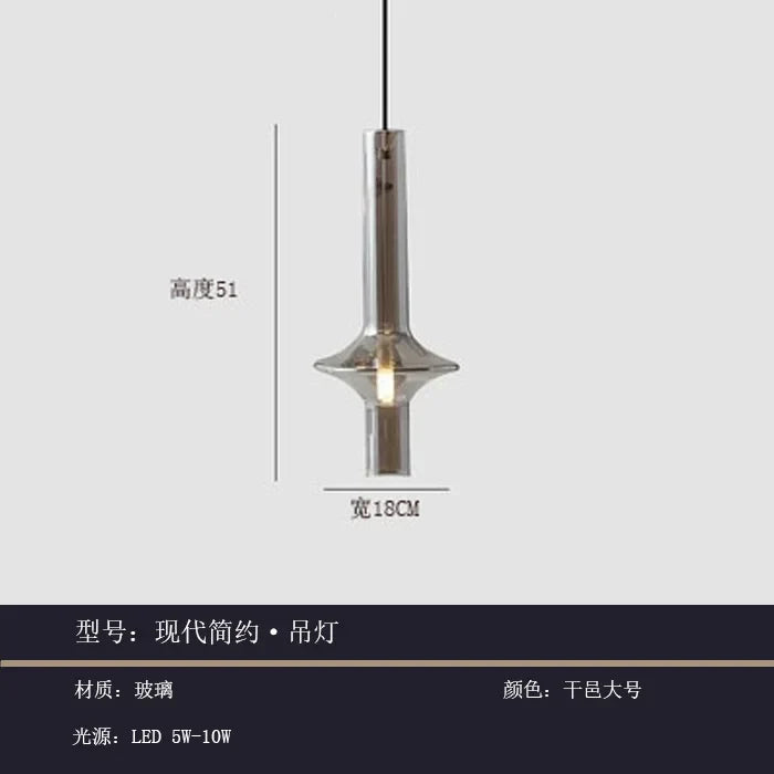 Glass Pendant Light: Stylish Nordic Luxury Kitchen and Bedroom Hanging Lamp