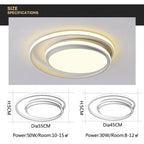 Nordica LED Ceiling Light - Modern Metal Fixture for Home Decor