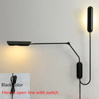 Adjustable Retro Wall Lamp with Long Arm and LED E27 Light