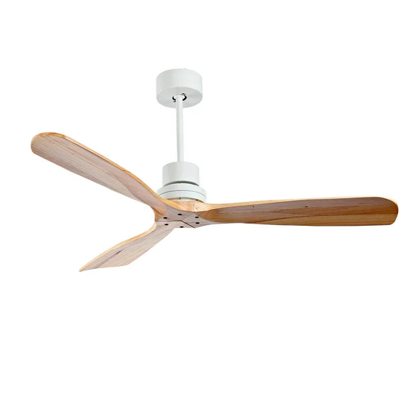 Wood Ceiling Fan with Remote Control | Bedroom 220V