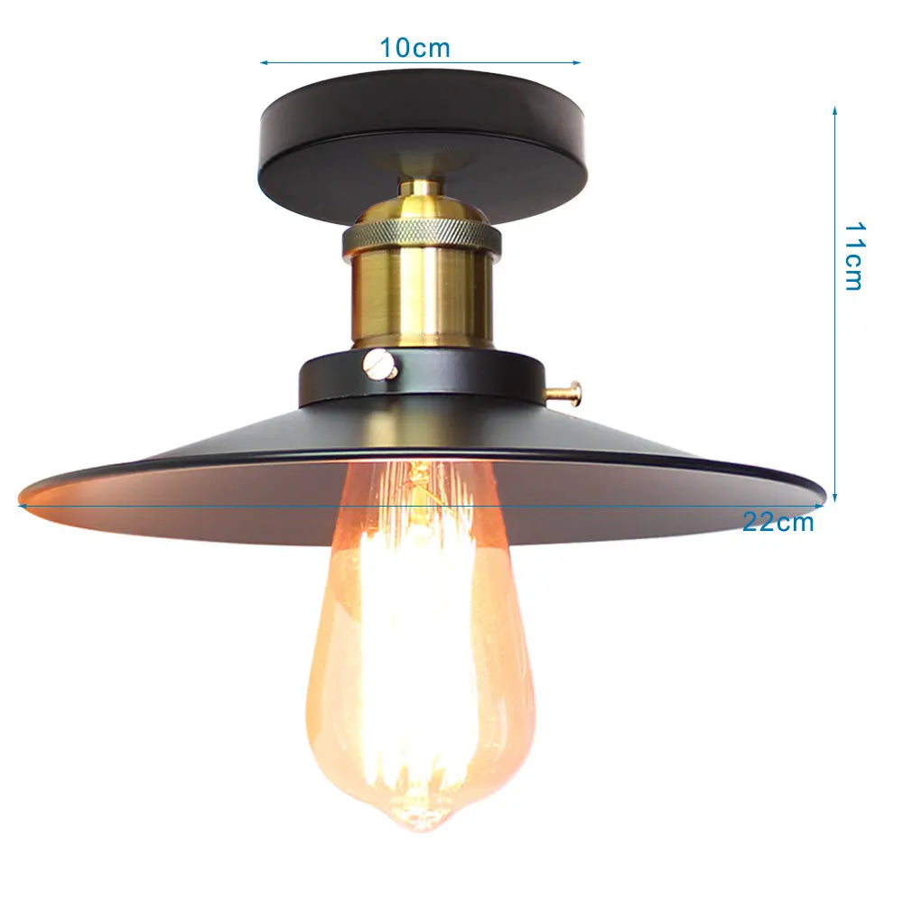 Vintage Industrial LED Ceiling Light for Home Kitchen Bar Lighting