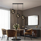Modern Black Cage LED Pendant Light for Home & Commercial Lighting