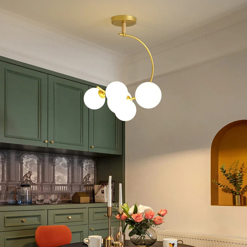 MDWELL G9 Pendant Light: Black/Gold Nordic Style Kitchen & Bedroom Hanging Lamp