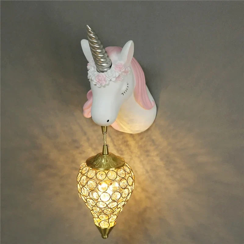 Unicorn Wall Lamp for Children's Room Decor