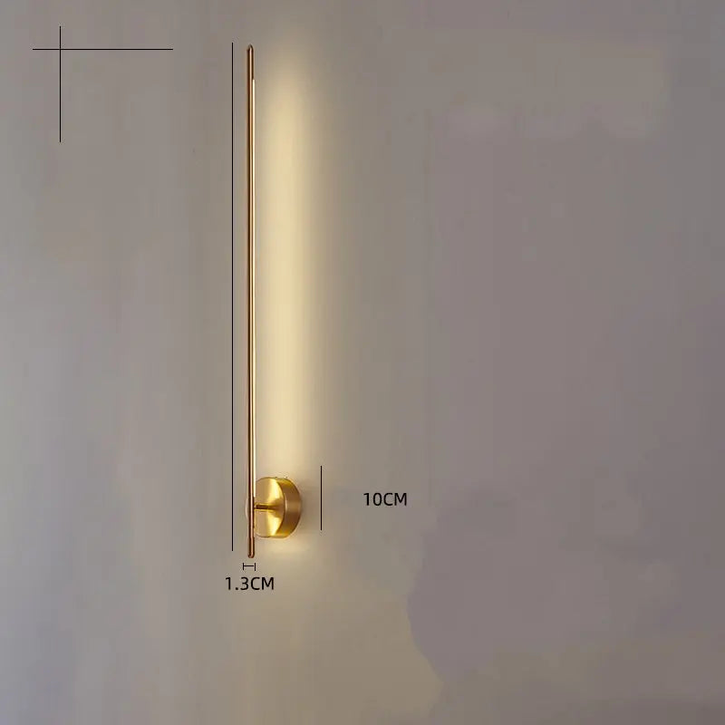 Gold Geometric Wall Lamp for Living Room, Bedroom, and Hotel Aisle