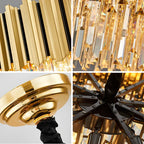 Modern Crystal Chandelier LED Light for Living Room Hotel Restaurant Bedroom