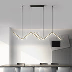 Modern Nordic Line Chandelier for Dining Table and Bar Settings