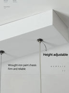 White Headlight Chandelier: Modern Nordic LED Dining Room Bedroom Lamp