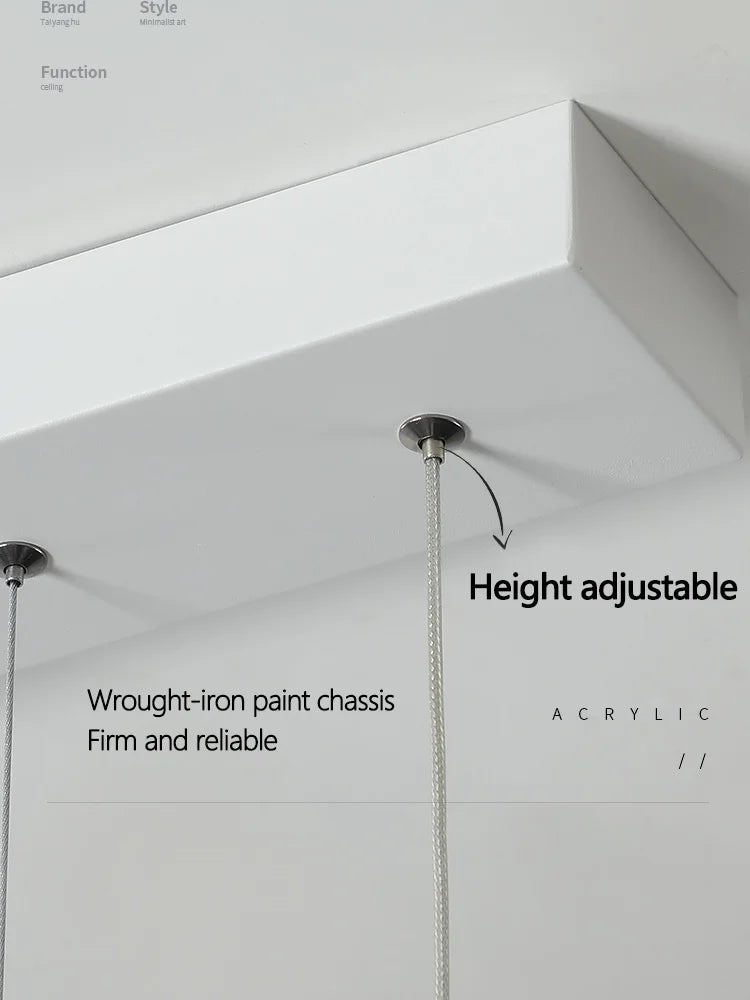 White Headlight Chandelier: Modern Nordic LED Dining Room Bedroom Lamp