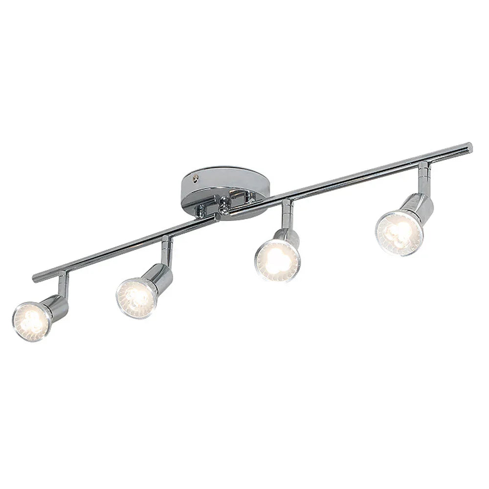 6 Head LED Ceiling Light GU10 Adjustable Angle Spot Lamp for Living Room Bedroom