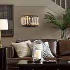 Crystal Semicircular Wall Lamp: Modern Minimalist LED Lighting for Home Decor