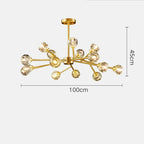 Crystal LED Chandelier Ceiling Light for Elegant Home Décor