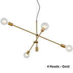 Nordic Pendant Light Pole Art Decor Hanging Lamp E27 LED Living Room Fixture