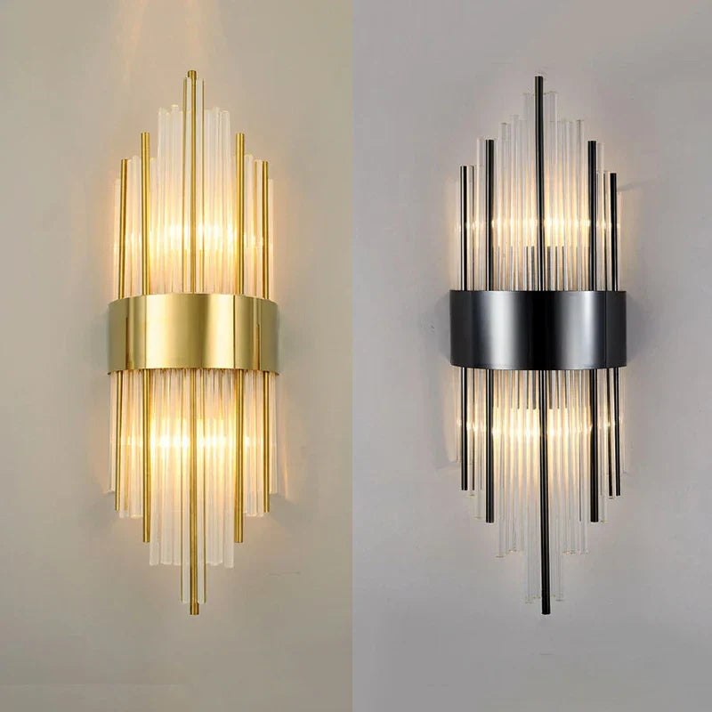Luxury Crystal Wall Lamp for Modern Living Room and Bedroom LED Lighting