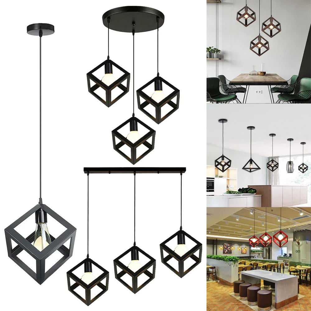Geometric LED 3-Light Pendant for Indoor Lighting & Decor