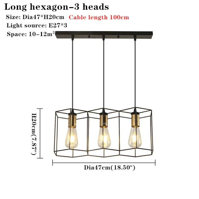 Multi-Head Chandelier: Stylish, Adjustable Wrought Iron Pendant Light for Bedroom, Dining Room, Kitchen