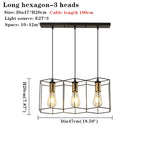 Multi-Head Chandelier: Stylish, Adjustable Wrought Iron Pendant Light for Bedroom, Dining Room, Kitchen