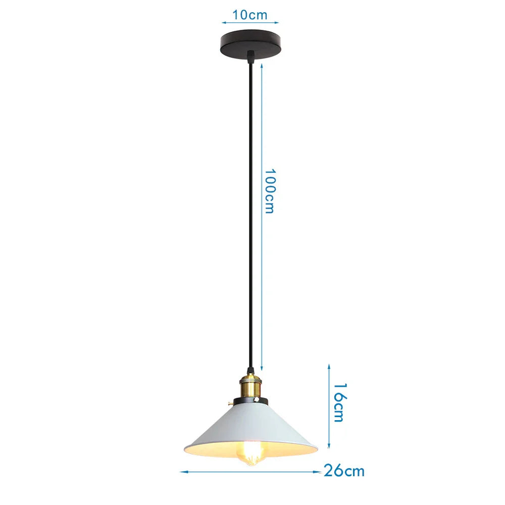 Vintage Industrial Pendant Chandelier Light Fixture for Home Kitchen Bar Decor