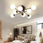 Milk Glass Ceiling Light Modern Ceiling Lamp Living Room Lighting