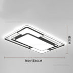 Geometry LED Ceiling Light: Modern Nordic Light Luxury for Living Room Decor