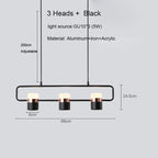 LED Chandelier Pendant Lamp for Modern Dining Room, Cafe & Bar