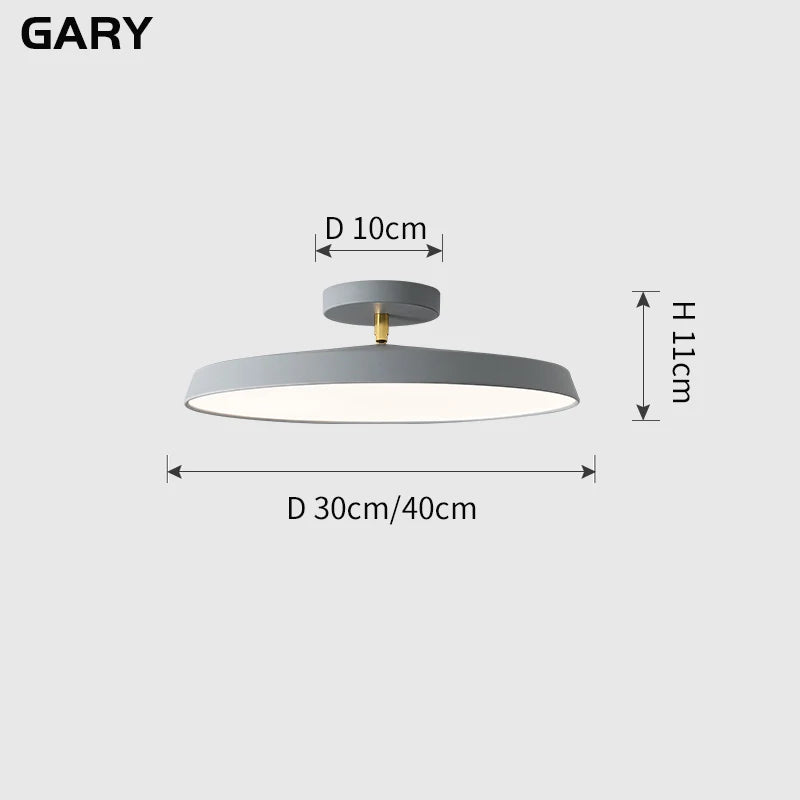 Rotatable LED Ceiling Lamp: Nordic Minimalist Modern for Bedroom, Study Room, Kitchen