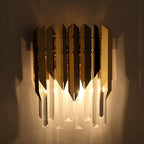 Crystal Wall Lamp: Wireless Charging Light for Bedroom, Aisle, Staircase