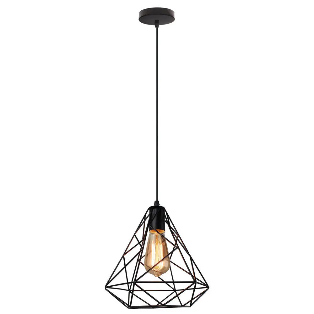 Modern Black LED Pendant Chandelier for Kitchen & Living Room Lighting