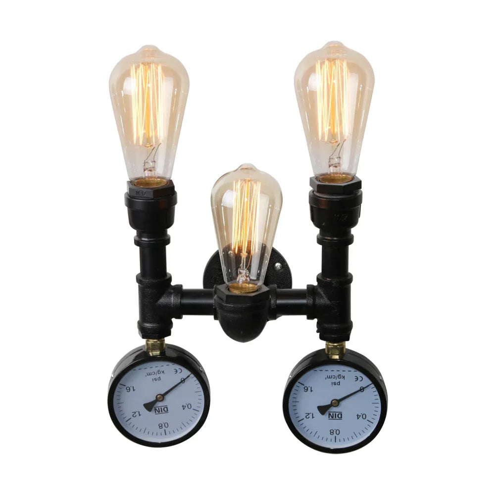 Industrial Water Pipe LED Wall Lamp for Home Decor