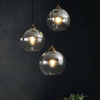 Glass Ball Pendant Light - Modern Nordic LED Hanging Fixture for Dining and Kitchen