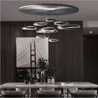 Mercury Collection LED Glass Pendant Lamp - Silver Luxury Designer Lighting