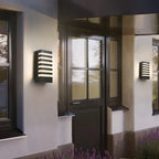 Modern Black Outdoor Wall Light 12W Waterproof Aluminum Sconce