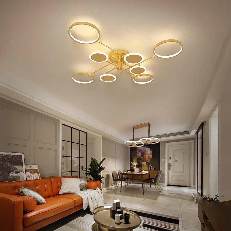 LED Dimmable Ceiling Chandeliers: Modern Style for Living, Dining, Bedroom, Kitchen Décor