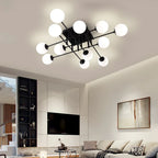 Milk Glass Ceiling Light Modern Ceiling Lamp Living Room Lighting