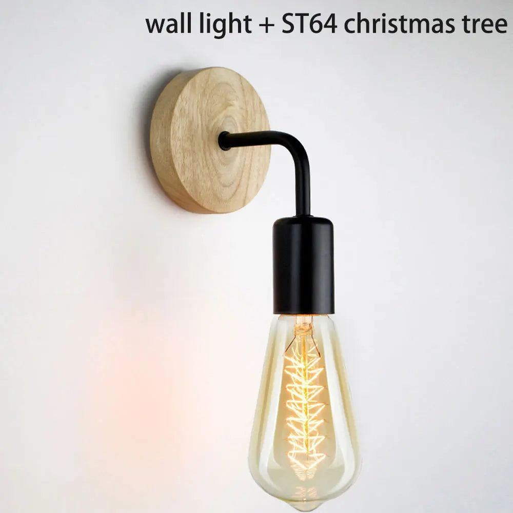 Vintage Industrial Wall Lamp Dimmable E27 Light Bulb Wall Light