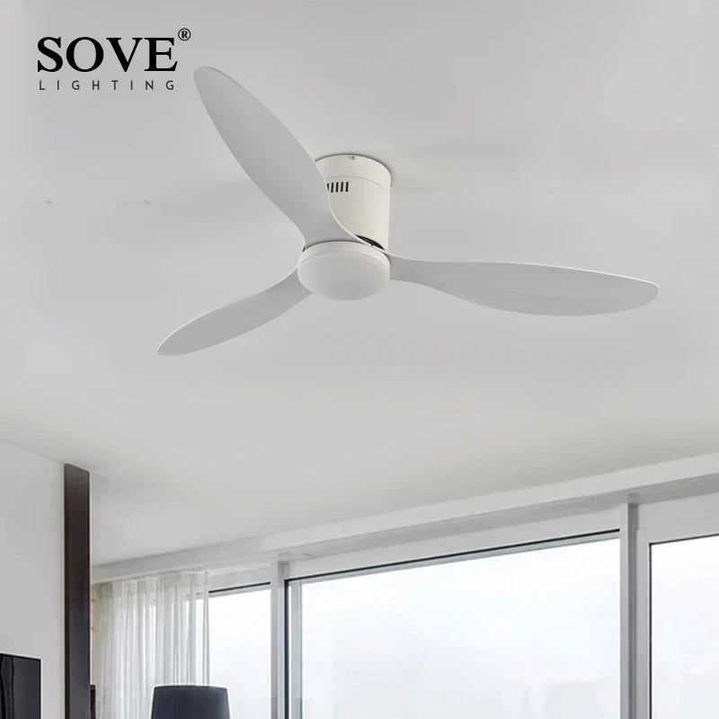 Village Ceiling Fan with Remote Control - LED Option, 220V/110V
