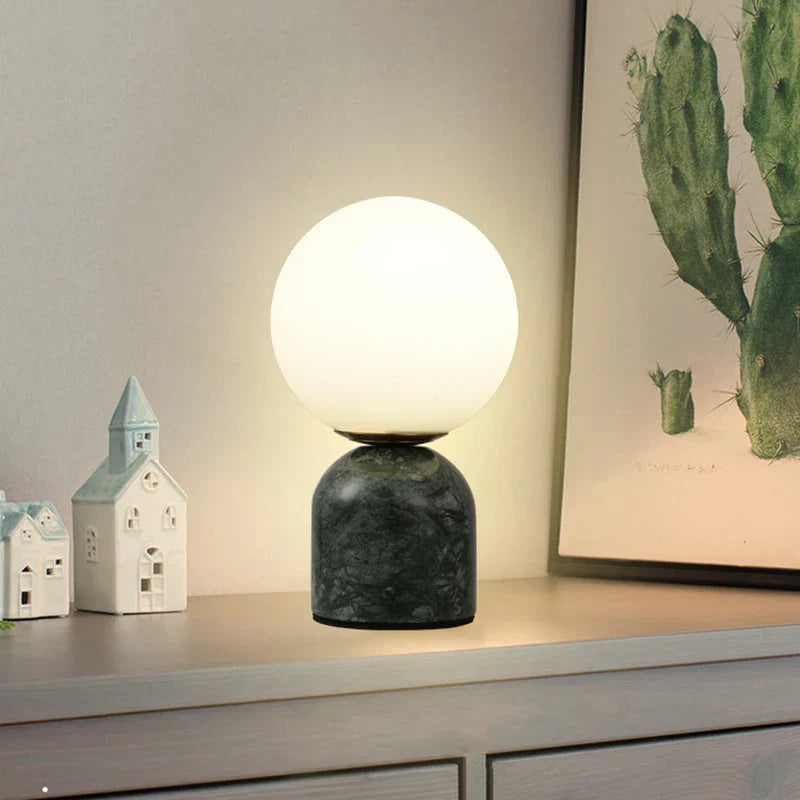Nordic Marble Glass Table Lamp - Light Luxury for Living Room Bedroom