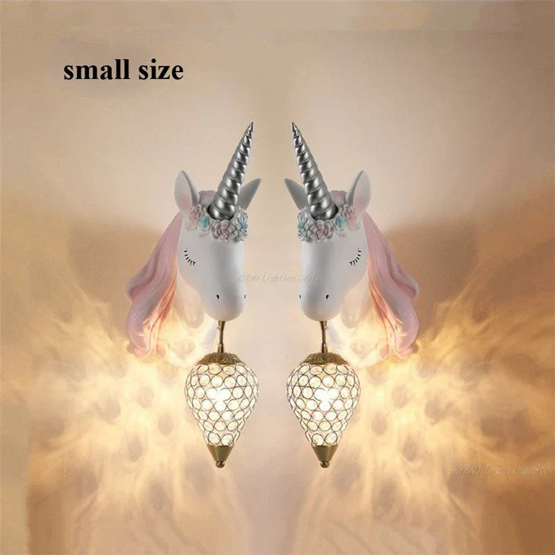 Unicorn Wall Lamp for Children's Room Decor