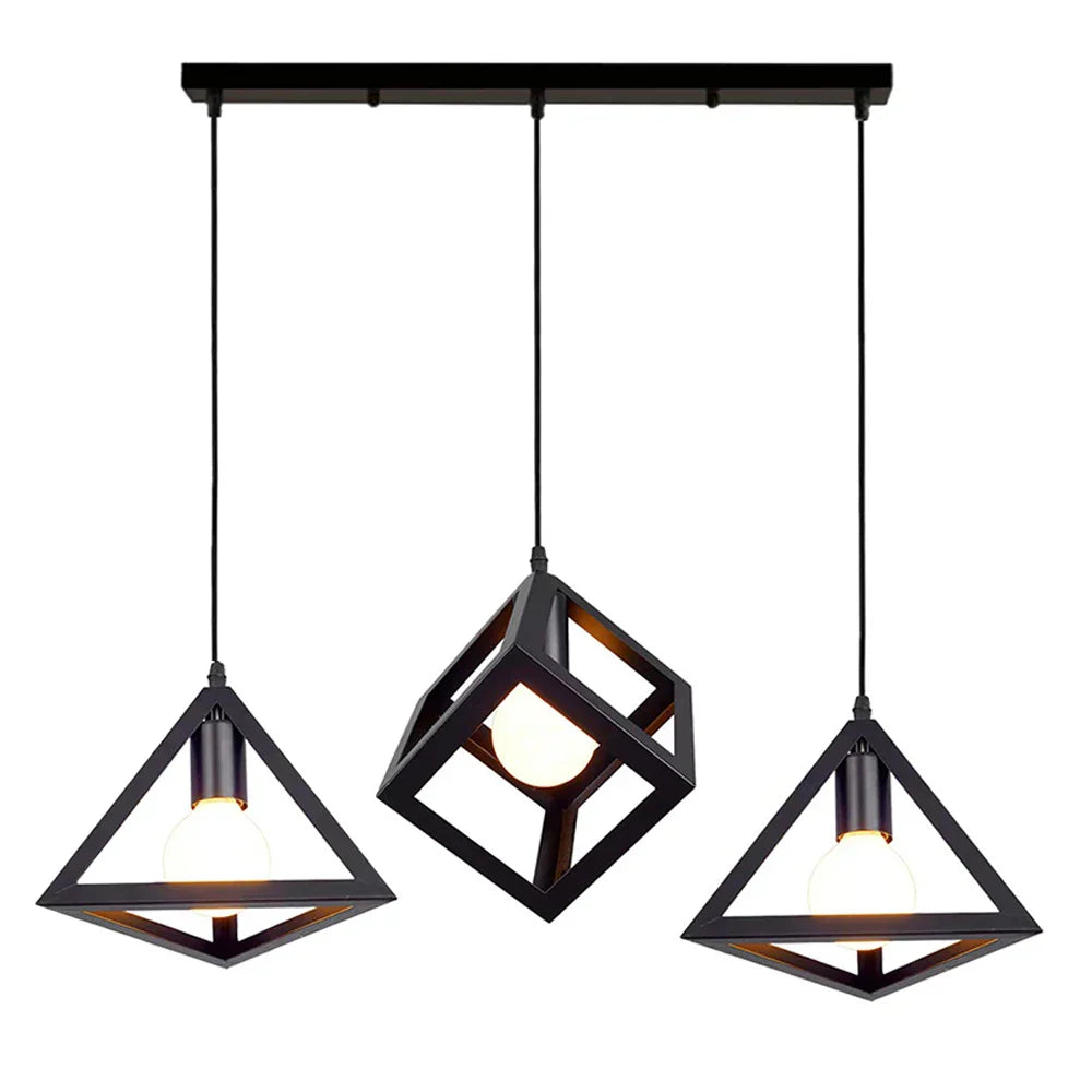 Vintage Industrial Pendant Light LED Ceiling Chandelier for Home Kitchen